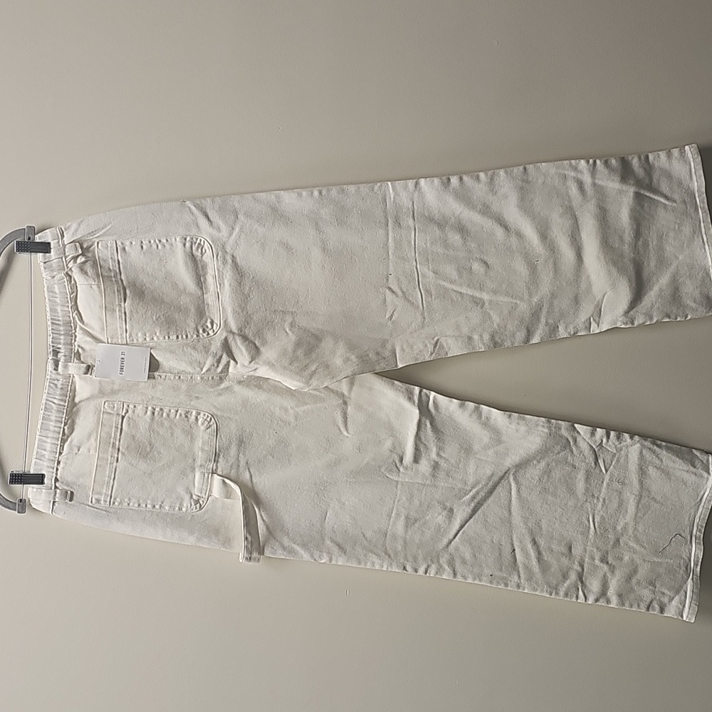 White Casual Pants - Picture 2 of 3